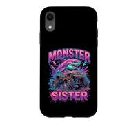 Carcasa para iPhone XR Monster Sister Shark Truck Funny Pink Sibling