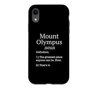 Carcasa para iPhone XR Monte Olympus Souvenirs/Skier Divertido diseño de definición Falsa