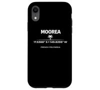 Carcasa para iPhone XR Moorea Polinesia Francesa Coordina Diseño de la Isla