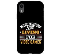 Carcasa para iPhone XR Morir en el Interior Pero Vivir para Videojuegos Gamer Divertido