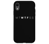 Carcasa para iPhone XR Mtwtfss WTF Días De La Semana De Humor para Adultos
