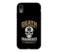Carcasa para iPhone XR Muerte Sonríe Paramédico EMS Humor Oscuro Primer Responsable
