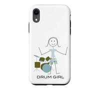 Carcasa para iPhone XR Mujeres Divertidas Bateristas, Chicas músicas Bateristas