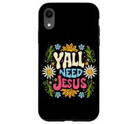 Carcasa para iPhone XR Mujeres, Todos ustedes Necesitan Jesús Christian Groovy Christ Faith Bible