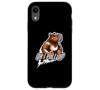 Carcasa para iPhone XR Muscular Capibara Gym Rat Ok I Pull Up Divertido Entrenamiento