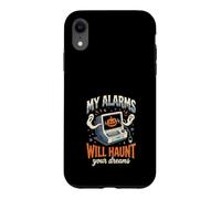 Carcasa para iPhone XR My Alarms Will Haunt Your Dreams - Camiseta Divertida de Halloween para Enfermera