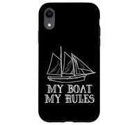 Carcasa para iPhone XR My Boat My Rules Funny Pirate Ship Boat Captain Sailing