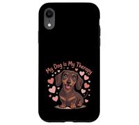 Carcasa para iPhone XR My Dog Therapy Dachshund Lover - Cita Divertida