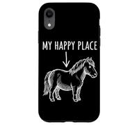 Carcasa para iPhone XR My Happy Place Pony Lover Tiny Horse Miniatura Horse Niñas
