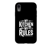 Carcasa para iPhone XR My Kitchen My Rules Funny Cooking Chef Cita