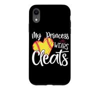 Carcasa para iPhone XR My Princess Wears Cleats - Softball Mom Dad Baseball Player