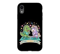 Carcasa para iPhone XR My Stick My Squad My Story Hockey sobre césped Unicorn Dino