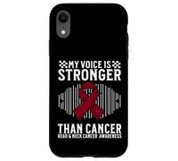 Carcasa para iPhone XR My Voice Is Stronger Head and Neck Cancer Awareness Gifts