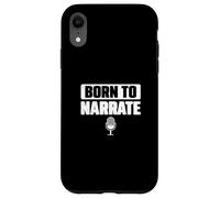 Carcasa para iPhone XR Nacido para narrar la radiodifusión Sportscaster Deportes Anunciadores