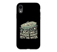 Carcasa para iPhone XR Navegación Verter Dinero En El Agua Motorboat Capitán