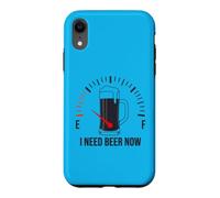 Carcasa para iPhone XR Necesito Cerveza Ahora vacío Tanque de Gas medidor de Combustible Bebedor