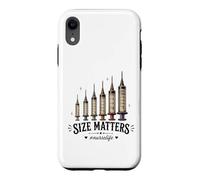 Carcasa para iPhone XR Needle Size Matters Funny Nursing and Nurses