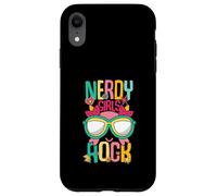 Carcasa para iPhone XR Nerd Girl Rock Geek Mágico Divertido Nerd Gamer G hic