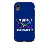 Carcasa para iPhone XR Neurodiversidad Rainbow Infinity Butterfly TDAH Autismo