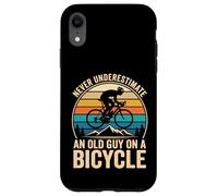 Carcasa para iPhone XR Never Underestimate An Old Guy On A Bicycle Bicicleta