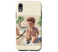 Carcasa para iPhone XR New Funny Distressed Male Doll Meme, at The Beach