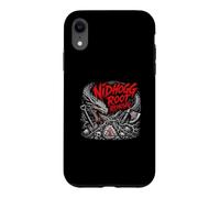Carcasa para iPhone XR Nidhogg Eliminación de Raíces Norse Viking Dragon Skull