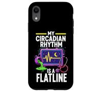 Carcasa para iPhone XR Night Shift Nurse Circadian Rhythm Flatline Humor