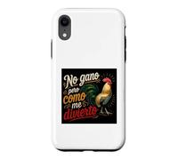 Carcasa para iPhone XR No Gano Pero como Me Divierto