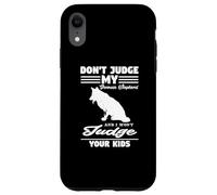 Carcasa para iPhone XR No juzgues a mi Pastor alemán: Divertido Amante de los Perros