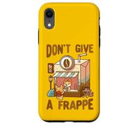 Carcasa para iPhone XR No le Des un Juego de Palabras de café Frappe Corgi