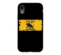 Carcasa para iPhone XR No pises sobre Nosotros Anarquista Gato Negro Gadsden Parodia