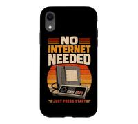Carcasa para iPhone XR No se Necesita Internet, Simplemente presione Start Retro Gamer