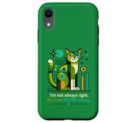 Carcasa para iPhone XR No Siempre Tengo razón, Pero Nunca Estoy Equivocado, Gato Divertido