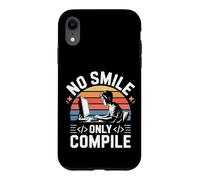 Carcasa para iPhone XR No Smile Only Compile Coding Developer Programmer