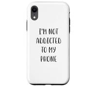 Carcasa para iPhone XR No Soy Adicto a mi teléfono Funny Idea White Lie Party