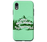Carcasa para iPhone XR No Soy Antisocial, Estoy a Favor de la Soledad, los Viajes al Aire Libre, la montaña