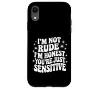 Carcasa para iPhone XR No Soy Grosero, Soy Honesto, Solo Eres Sensible. Cita de Sarcasmo