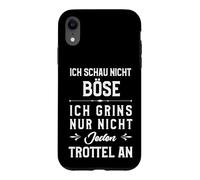 Carcasa para iPhone XR No Veo Malvado sólo no Estoy en contra de Todos los trompos.