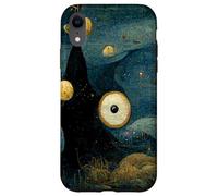 Carcasa para iPhone XR Noche Estrellada mezclada con Hieronymus Bosch Inspiration Art