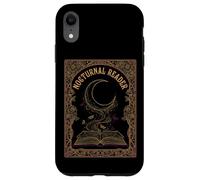 Carcasa para iPhone XR Nocturnal Reader Dark Academia Estética Amante de los Libros Luna