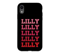 Carcasa para iPhone XR Nombre Personalizado Lilly I Love Lilly Vintage