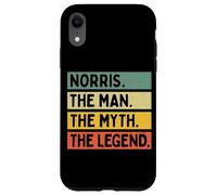 Carcasa para iPhone XR Norris The Man The Myth The Legend - Divertida cita personalizada