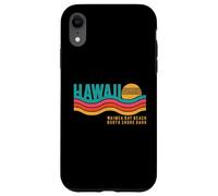 Carcasa para iPhone XR North Shore, Oahu, Bahía de Waimea, Hawái, Puesta de Sol Retro, años 70 y 80