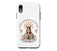 Carcasa para iPhone XR Nossa Senhora de Fátima Floral Católica
