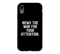 Carcasa para iPhone XR Noticias la Guerra por su atención Witty Observational