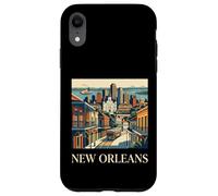 Carcasa para iPhone XR Nueva Orleans Luisiana Retro Vintage Tranvía Barrio Francés