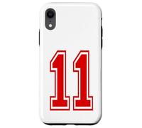 Carcasa para iPhone XR Número 11 Red Sports Team Style