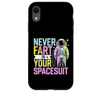 Carcasa para iPhone XR Nunca te Tires un Pedo en tu Traje Espacial Astronauta Divertido