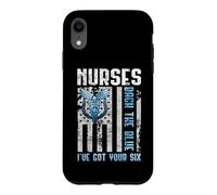 Carcasa para iPhone XR Nurses Back The Blue I've Got Your Six - Nurse Show Support