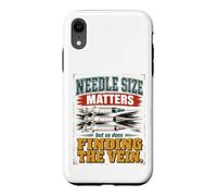 Carcasa para iPhone XR Nurses Needle Size Matters Funny Nursing